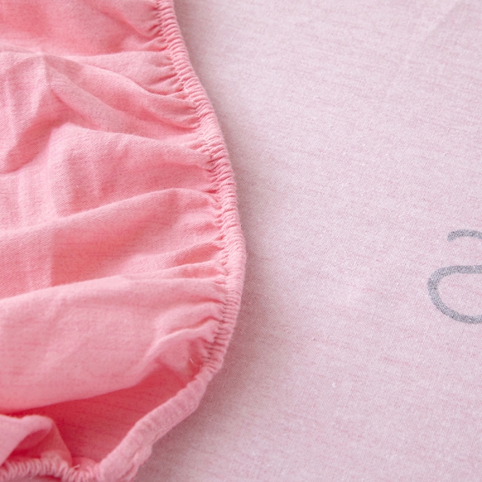 91家纺网 家纺一手货源 找家纺 纽缦 2022新款纯棉磨毛加厚系列-床笠四件套 语茉花开-粉