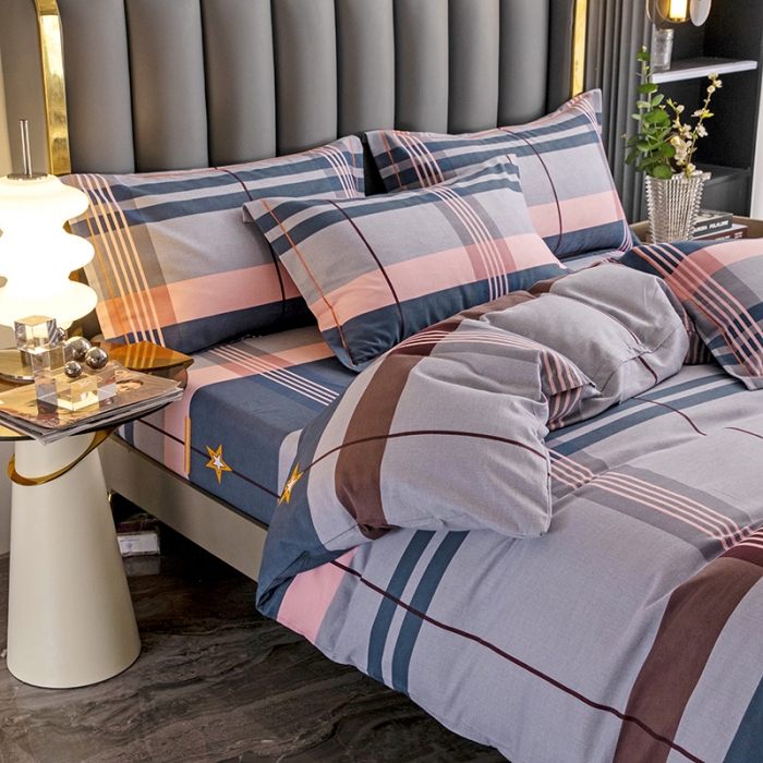 91家纺网 家纺一手货源 找家纺 纽缦 2022新款纯棉磨毛加厚系列-床笠四件套 未来之星