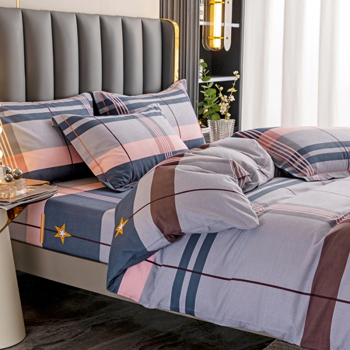 91家纺网 家纺一手货源 找家纺 纽缦 2022新款纯棉磨毛加厚系列-床笠四件套 未来之星