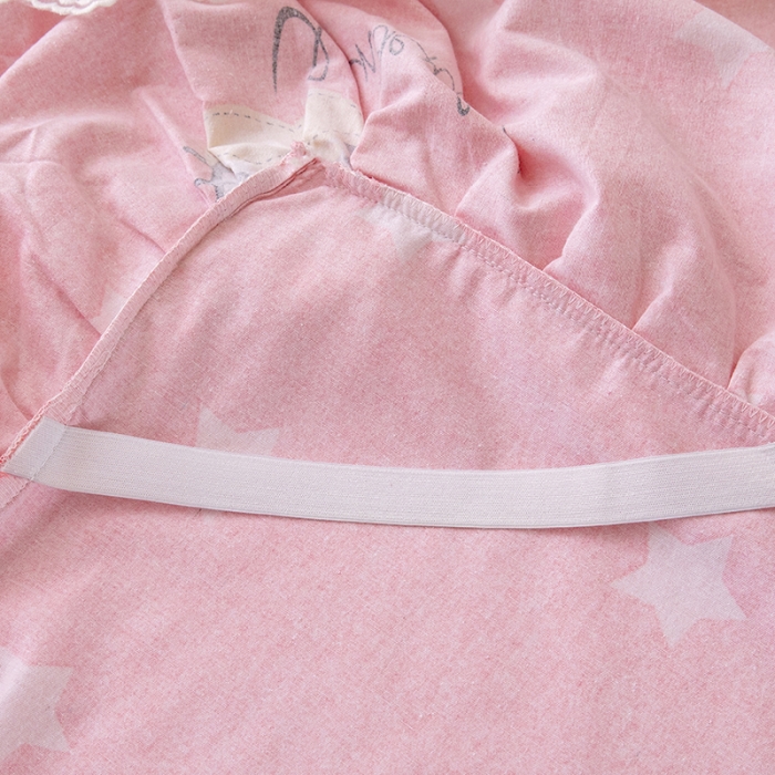 91家纺网 家纺一手货源 找家纺 纽缦 2022新款纯棉磨毛加厚系列-床裙四件套 凯蒂宝贝