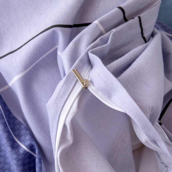 91家纺网 家纺一手货源 找家纺 纽缦 2022新款纯棉磨毛加厚系列-床裙四件套 简约格调