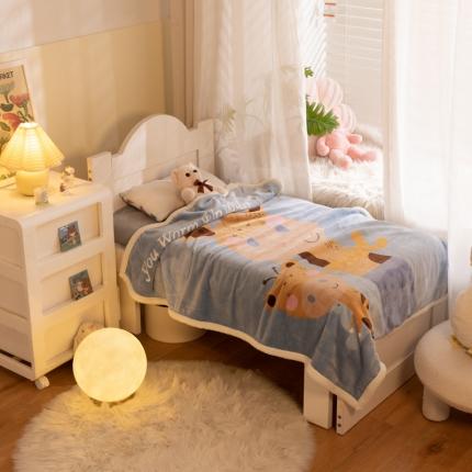 91家纺网 家纺一手货源 找家纺 （总）茗婷家纺 2025羊羔绒儿童毯子卡通儿童毯