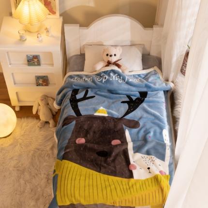 91家纺网 家纺一手货源 找家纺 （总）茗婷家纺 2025羊羔绒儿童毯子卡通儿童毯