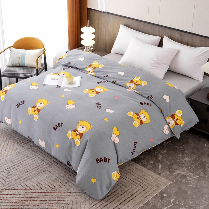 91家纺网 家纺一手货源 找家纺 纽缦  2022新款纯棉磨毛加厚系列-单被套 比尔宝贝