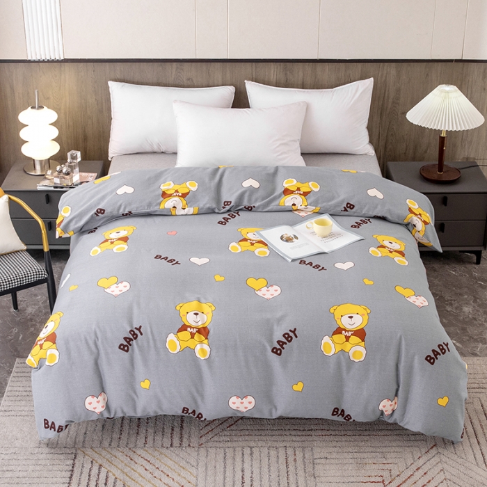 91家纺网 家纺一手货源 找家纺 纽缦  2022新款纯棉磨毛加厚系列-单被套 比尔宝贝