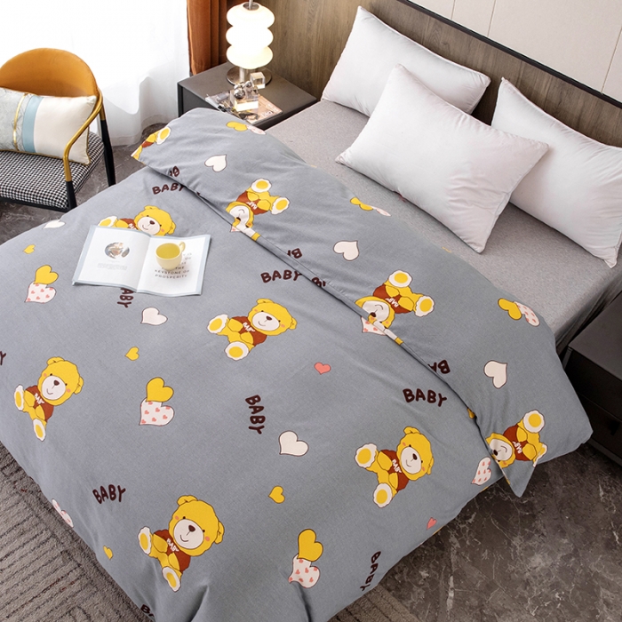 91家纺网 家纺一手货源 找家纺 纽缦  2022新款纯棉磨毛加厚系列-单被套 比尔宝贝