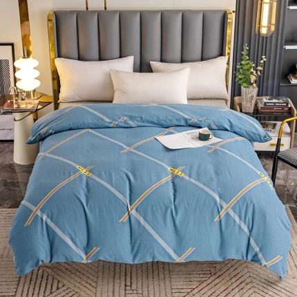 纽缦  2022新款纯棉磨毛加厚系列-单被套 彩条飞舞