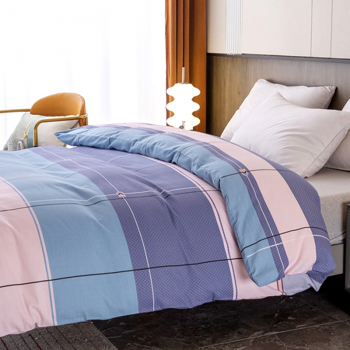 91家纺网 家纺一手货源 找家纺 纽缦  2022新款纯棉磨毛加厚系列-单被套 简约格调