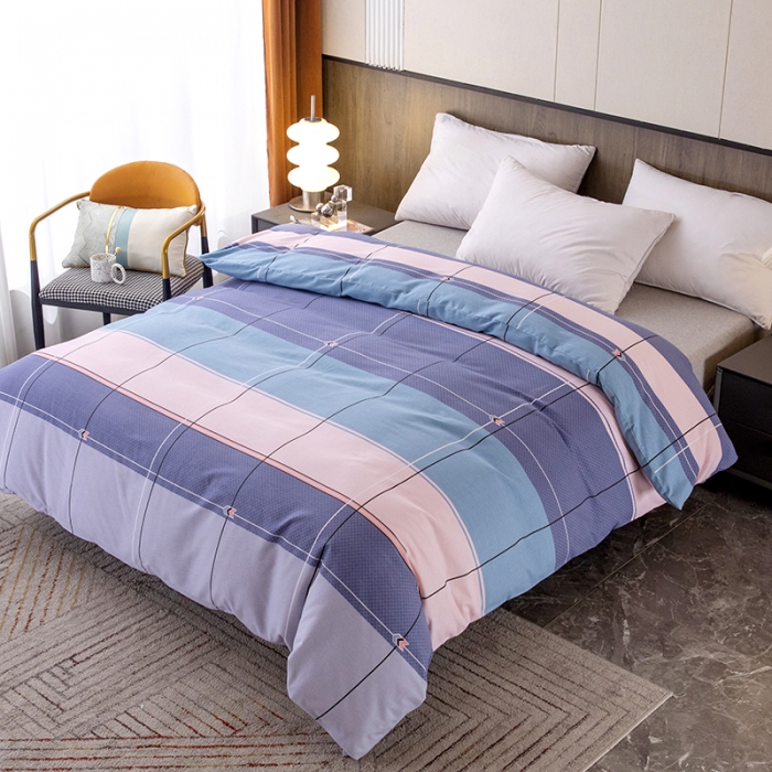 91家纺网 家纺一手货源 找家纺 纽缦  2022新款纯棉磨毛加厚系列-单被套 简约格调