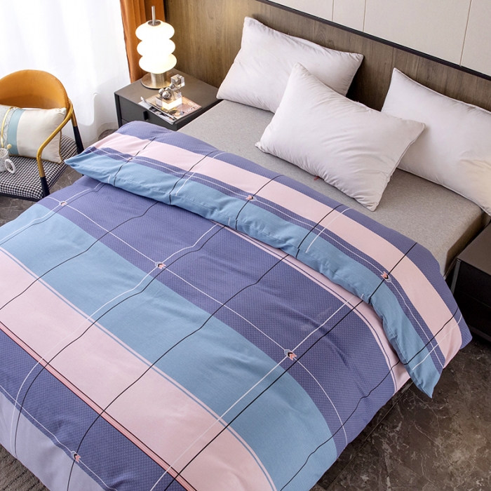 91家纺网 家纺一手货源 找家纺 纽缦  2022新款纯棉磨毛加厚系列-单被套 简约格调