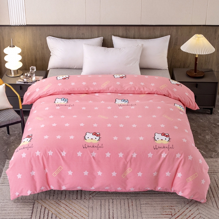 91家纺网 家纺一手货源 找家纺 纽缦  2022新款纯棉磨毛加厚系列-单被套 凯蒂宝贝