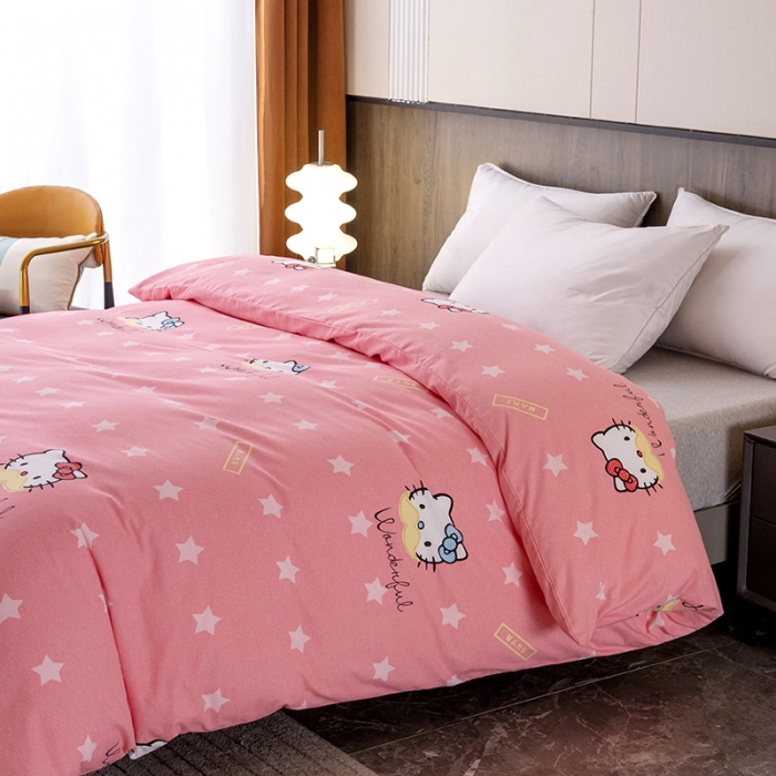 91家纺网 家纺一手货源 找家纺 纽缦  2022新款纯棉磨毛加厚系列-单被套 凯蒂宝贝