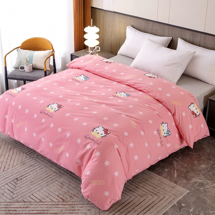 91家纺网 家纺一手货源 找家纺 纽缦  2022新款纯棉磨毛加厚系列-单被套 凯蒂宝贝