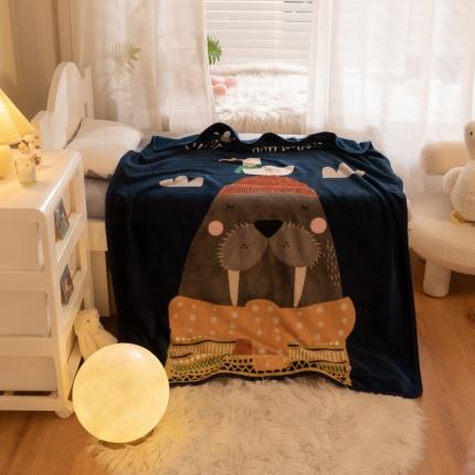 91家纺网 家纺一手货源 找家纺 （总）茗婷家纺 2025单层法兰绒儿童毛毯云毯宝宝盖毯床单供跨境外贸亚马逊TEMU