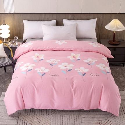 纽缦  2022新款纯棉磨毛加厚系列-单被套 语茉花开-粉