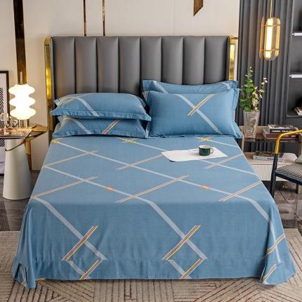 纽缦 2022新款纯棉磨毛加厚系列-单床单 彩条飞舞