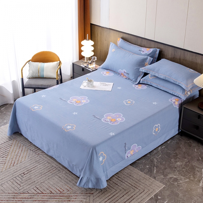 91家纺网 家纺一手货源 找家纺 纽缦 2022新款纯棉磨毛加厚系列-单床单 简约格调