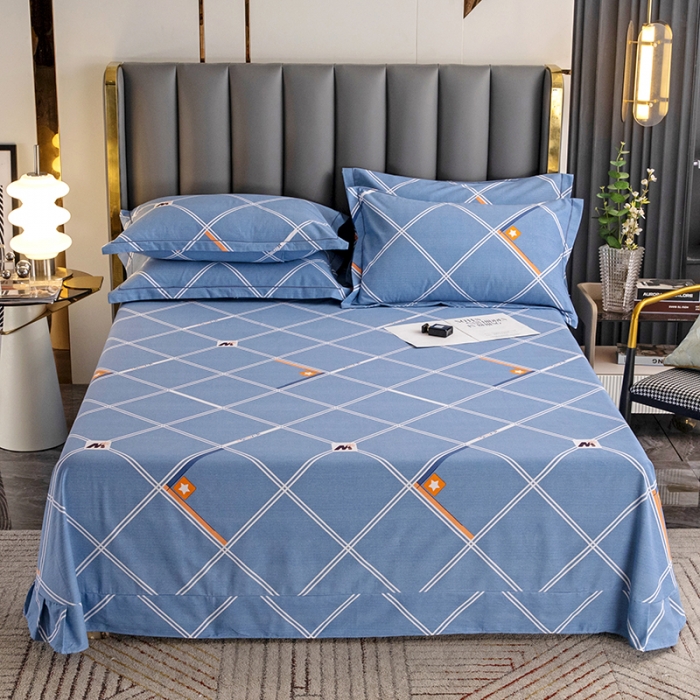 91家纺网 家纺一手货源 找家纺 纽缦 2022新款纯棉磨毛加厚系列-单床单 时尚空间