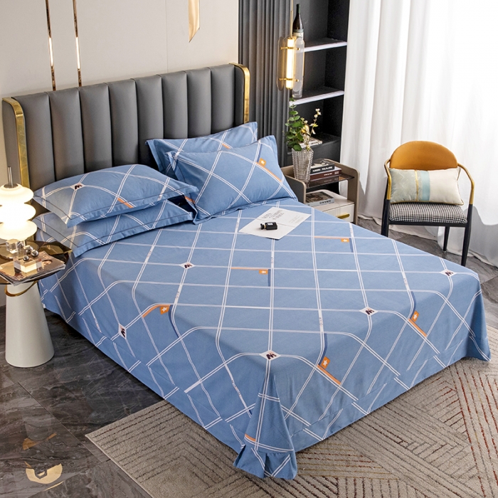 91家纺网 家纺一手货源 找家纺 纽缦 2022新款纯棉磨毛加厚系列-单床单 时尚空间