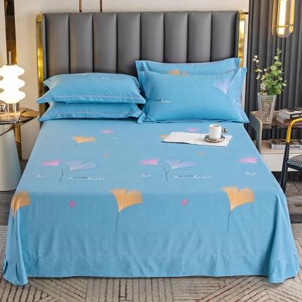 纽缦 2022新款纯棉磨毛加厚系列-单床单 萱梦-绿