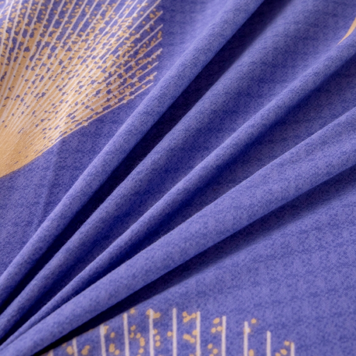 91家纺网 家纺一手货源 找家纺 纽缦 2022新款纯棉磨毛加厚系列-单床单 叶语-紫