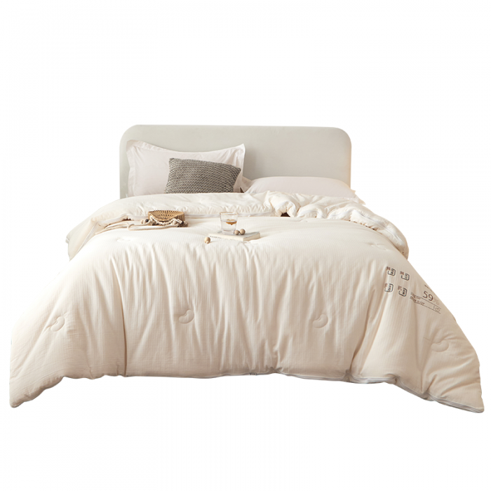 91家纺网 家纺一手货源 找家纺 （59%大豆子母被）A类原棉拉链大豆二合一子母被子全棉冬被 子母被豆朴图3