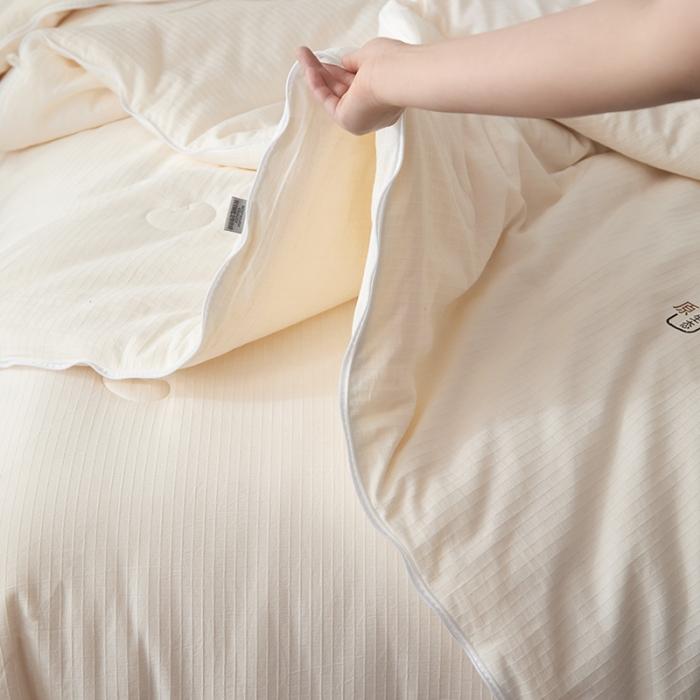 91家纺网 家纺一手货源 找家纺 （59%大豆子母被）A类原棉拉链大豆二合一子母被子全棉冬被 子母被豆朴图4