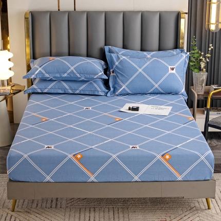 91家纺网 家纺一手货源 找家纺 纽缦 2022新款纯棉磨毛加厚系列-单床笠 时尚空间