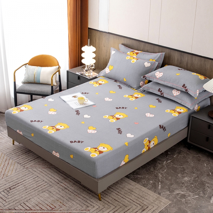 91家纺网 家纺一手货源 找家纺 纽缦 2022新款纯棉磨毛加厚系列-单床笠 比尔宝贝