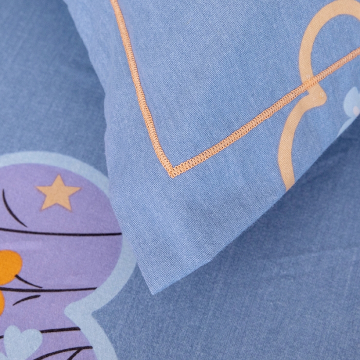 91家纺网 家纺一手货源 找家纺 纽缦 2022新款纯棉磨毛加厚系列-单床笠 花晨月夕-灰