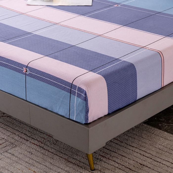 91家纺网 家纺一手货源 找家纺 纽缦 2022新款纯棉磨毛加厚系列-单床笠 简约格调