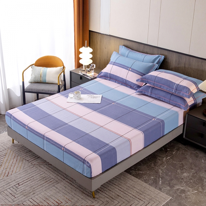 91家纺网 家纺一手货源 找家纺 纽缦 2022新款纯棉磨毛加厚系列-单床笠 简约格调