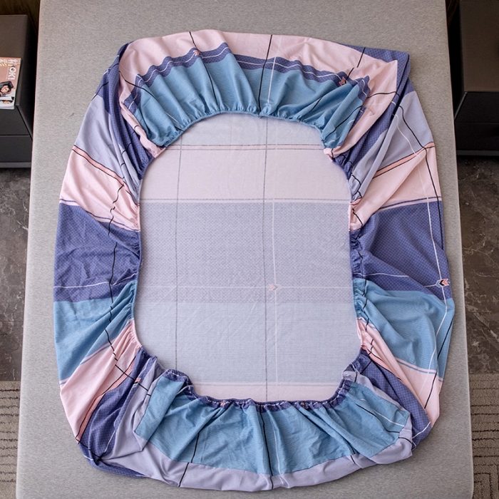 91家纺网 家纺一手货源 找家纺 纽缦 2022新款纯棉磨毛加厚系列-单床笠 简约格调