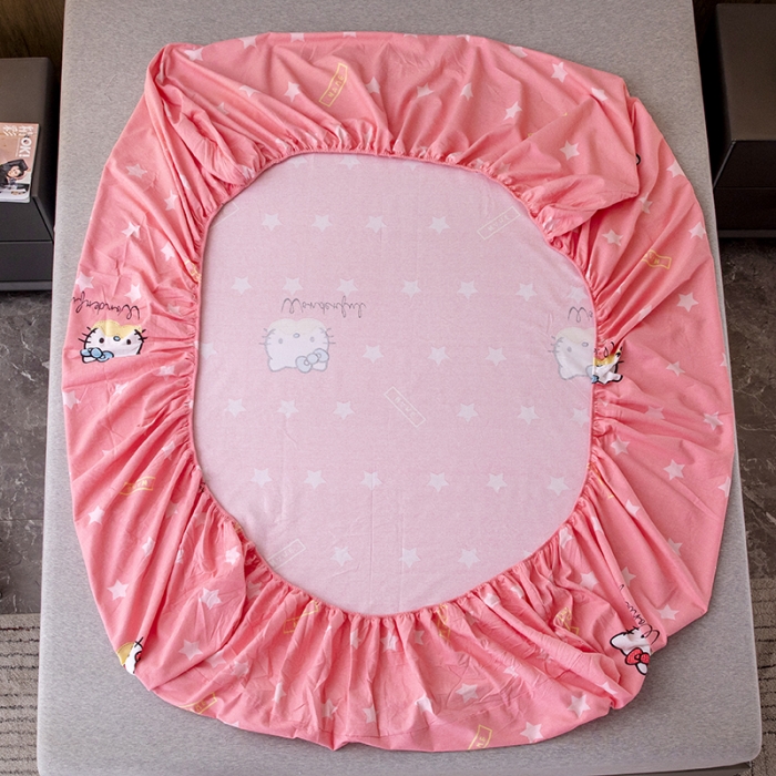 91家纺网 家纺一手货源 找家纺 纽缦 2022新款纯棉磨毛加厚系列-单床笠 凯蒂宝贝