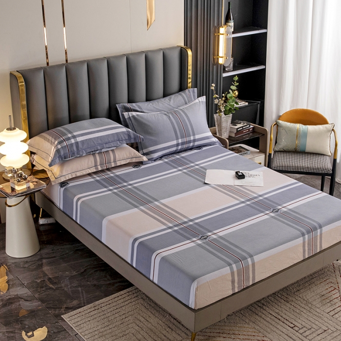 91家纺网 家纺一手货源 找家纺 纽缦 2022新款纯棉磨毛加厚系列-单床笠 迈凯伦