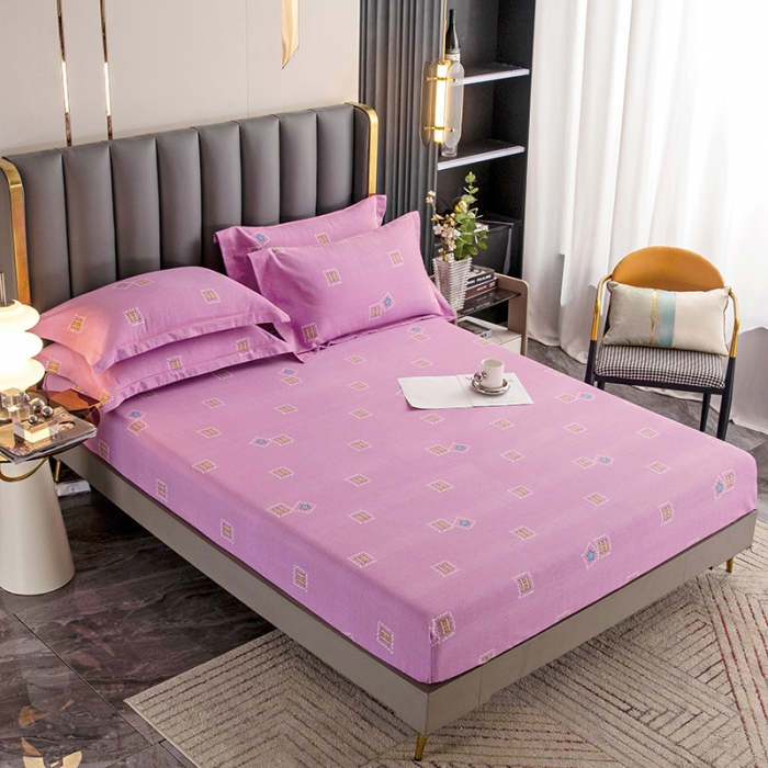 91家纺网 家纺一手货源 找家纺 纽缦 2022新款纯棉磨毛加厚系列-单床笠 米洛