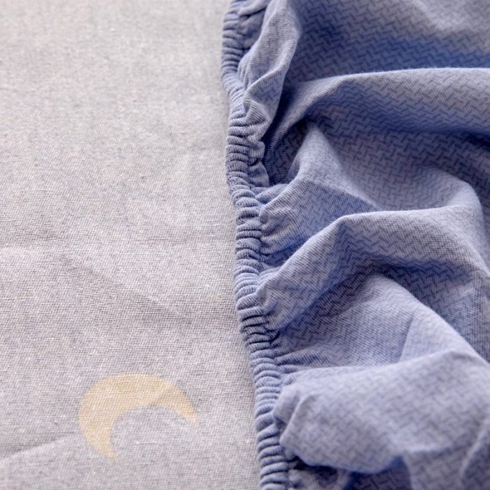 91家纺网 家纺一手货源 找家纺 纽缦 2022新款纯棉磨毛加厚系列-单床笠 奇遇森林-灰