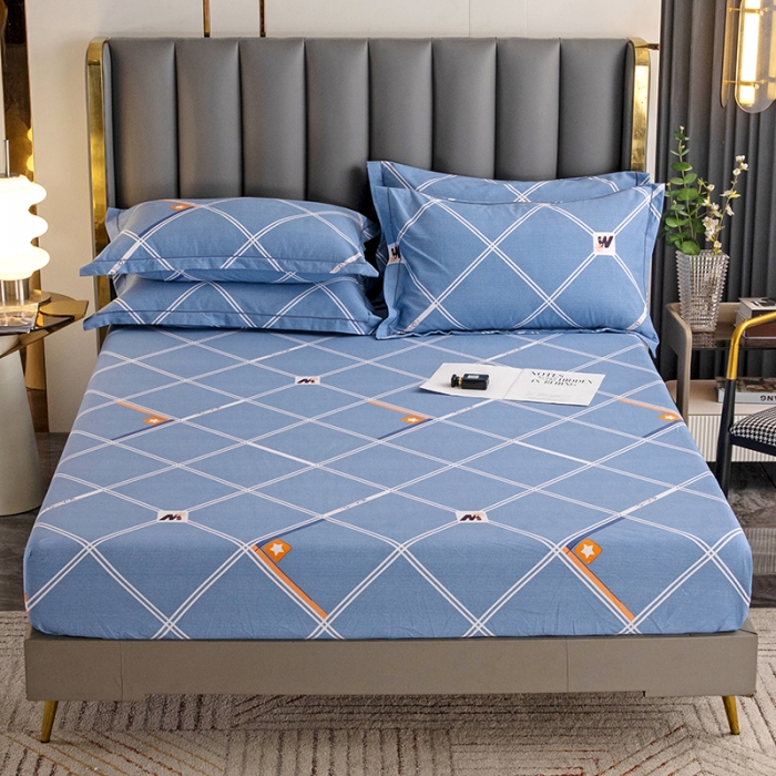 91家纺网 家纺一手货源 找家纺 纽缦 2022新款纯棉磨毛加厚系列-单床笠 时尚空间