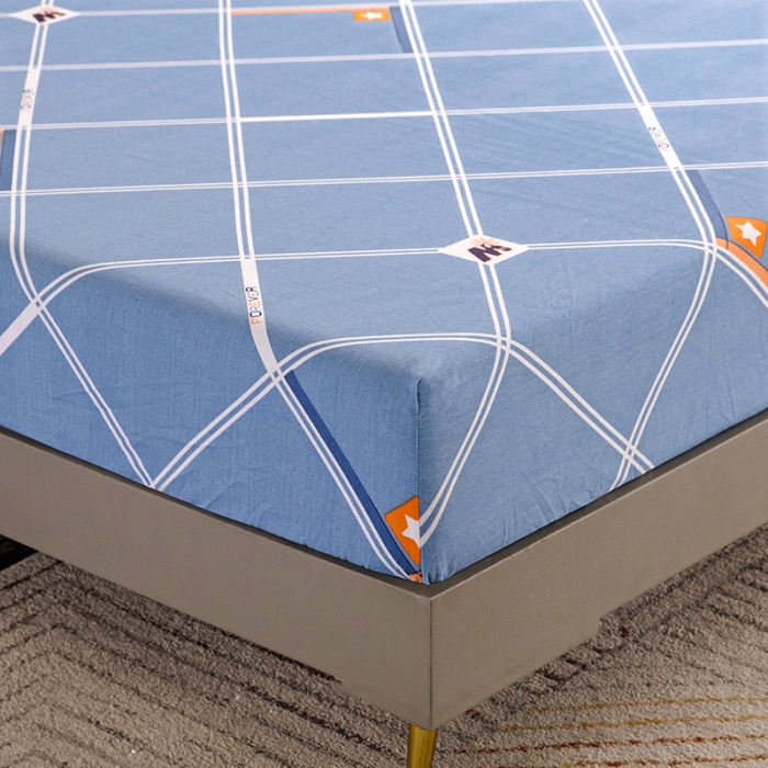 91家纺网 家纺一手货源 找家纺 纽缦 2022新款纯棉磨毛加厚系列-单床笠 时尚空间