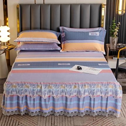 91家纺网 家纺一手货源 找家纺 （总）纽缦 2022新款纯棉磨毛加厚系列-单床裙