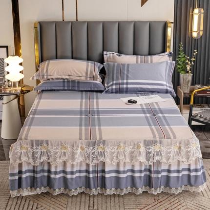 纽缦 2022新款纯棉磨毛加厚系列-单床裙 迈凯伦