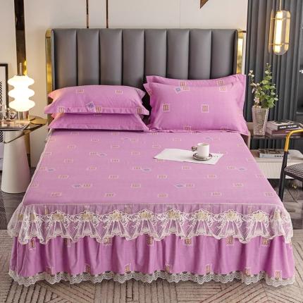 纽缦 2022新款纯棉磨毛加厚系列-单床裙 米洛