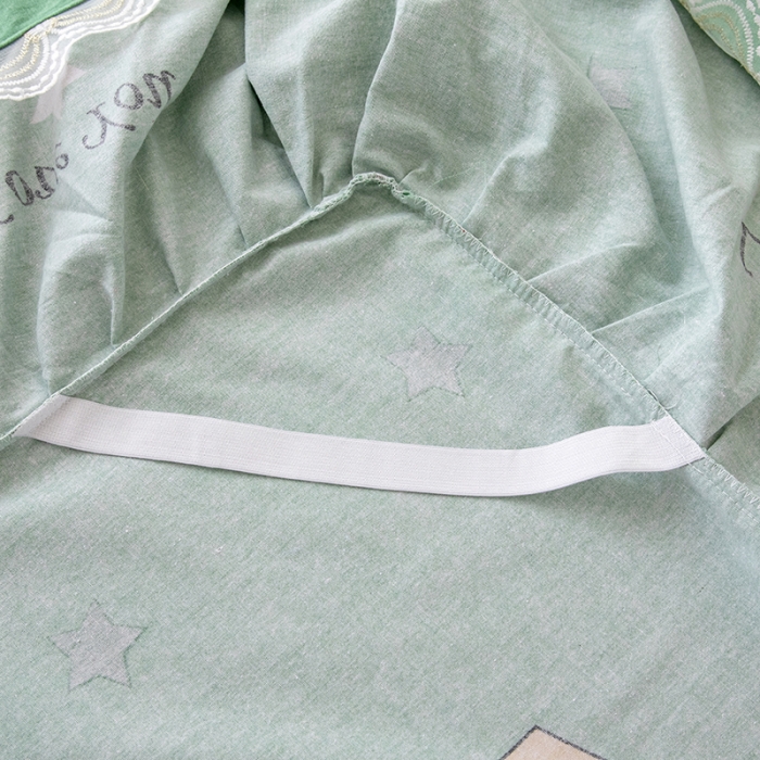 91家纺网 家纺一手货源 找家纺 纽缦 2022新款纯棉磨毛加厚系列-单床裙 小皇冠