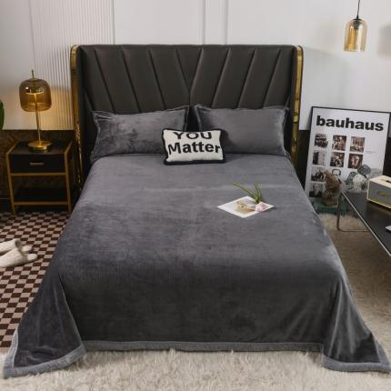 91家纺网 家纺一手货源 找家纺 （总）雅萱  2024新款菠萝格牛奶绒包边毛毯