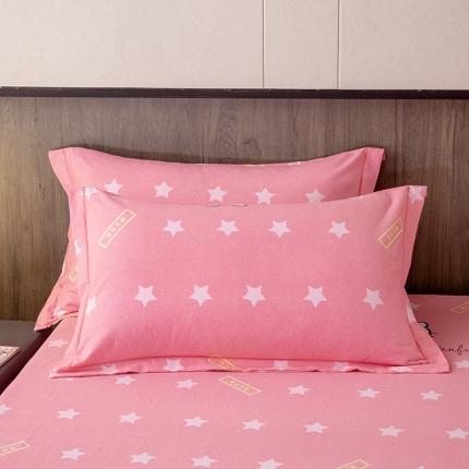 纽缦 纯棉磨毛加厚系列-单枕套 48x74cm（一对） 凯蒂宝贝