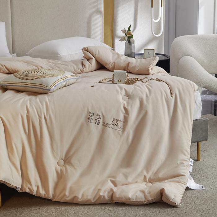 91家纺网 家纺一手货源 找家纺 李官奇（55%大豆）A类全棉大豆被春秋被双人纯棉加厚大豆冬被 贵族大豆被卡