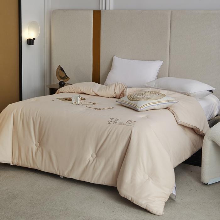 91家纺网 家纺一手货源 找家纺 李官奇（55%大豆）A类全棉大豆被春秋被双人纯棉加厚大豆冬被 贵族大豆被卡