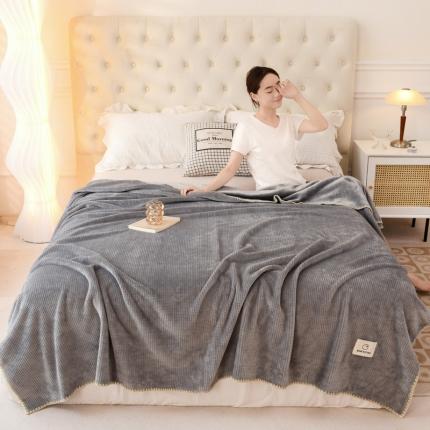 91家纺网 家纺一手货源 找家纺 （总）雅萱 2022新款双面加厚华夫格毛毯