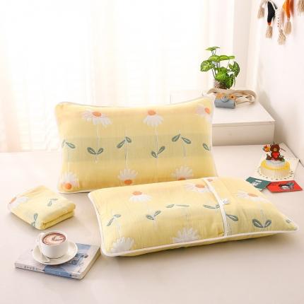 91家纺网 家纺一手货源 找家纺 （总）朴尔 2022新款全棉卡通六层纱布儿童枕套