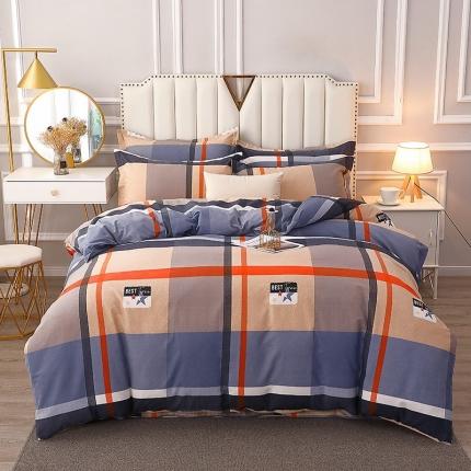 91家纺网 家纺一手货源 找家纺 总-2023新加厚活性全棉磨毛四件套印花纯棉床单床笠款多规格